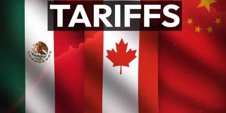 Usa,Imposing,Tariffs,On,Mexico,,Canada,And,China,With,Waving