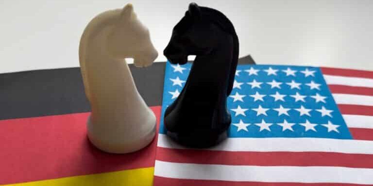 United,States,Of,America,Flag,And,Germany,Flag,Together