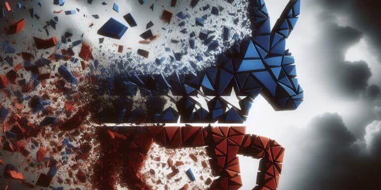 Poster,Of,The,Democratic,Party,Imploding