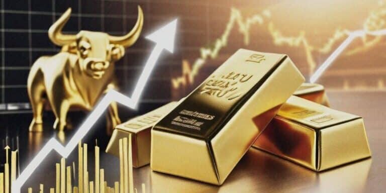 Gold,Price,Chart,Shooting,Above,$2500,With,Gold,Bars,And