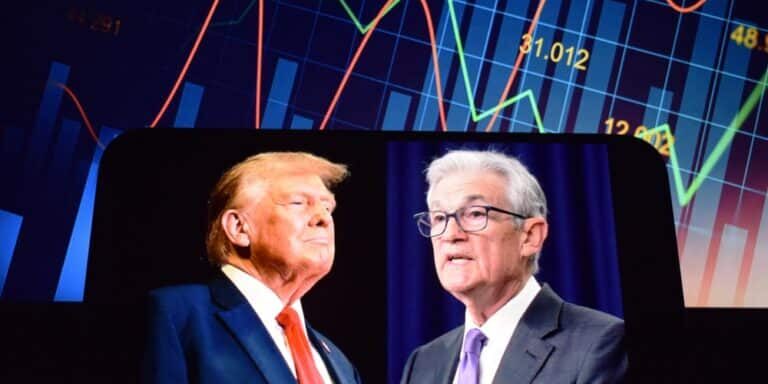 The,Concept,Of,U.s.,President,Donald,Trump,And,Federal,Reserve