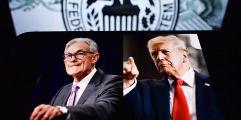 The,Concept,Of,U.s.,President,Donald,Trump,And,Federal,Reserve