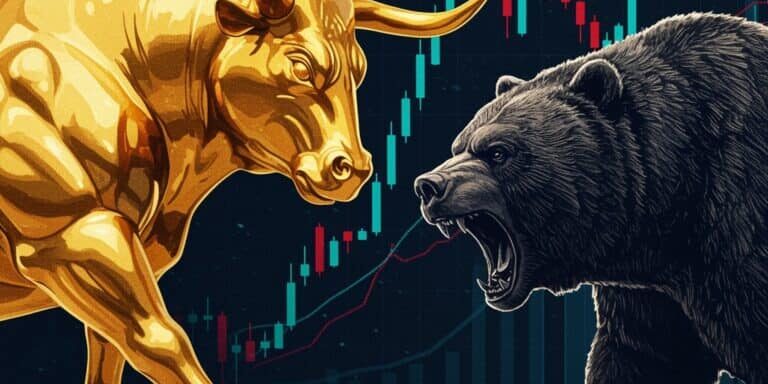 Gold,Bull,Bear,Stock,Market