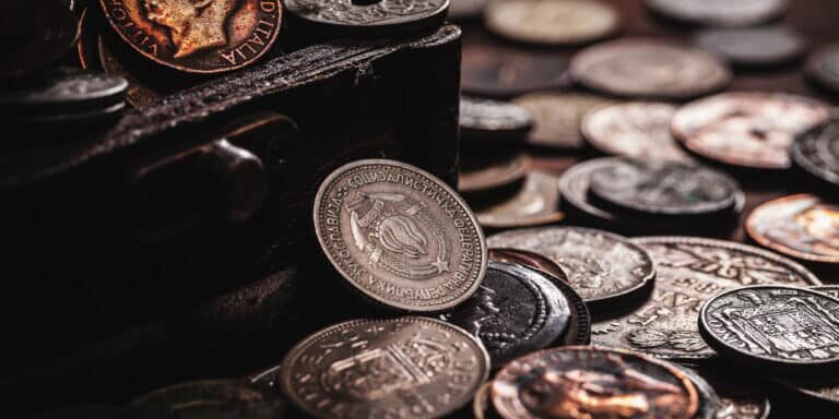 shutterstock_338562821 Old coins.