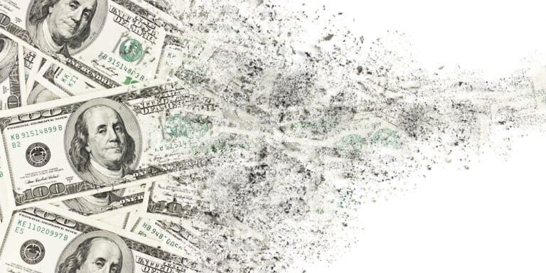 Money,American,Hundred,Dollar,Bills,Disintegration.,Abstract,Usd,Background